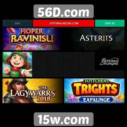 Comparação de jogos populares disponíveis em 56D.com