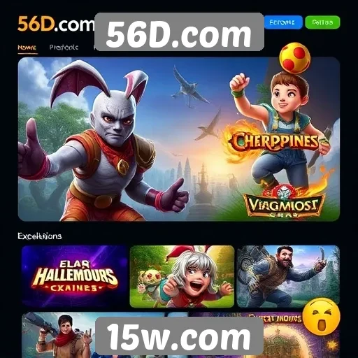 Jogos populares disponíveis em 56D.com